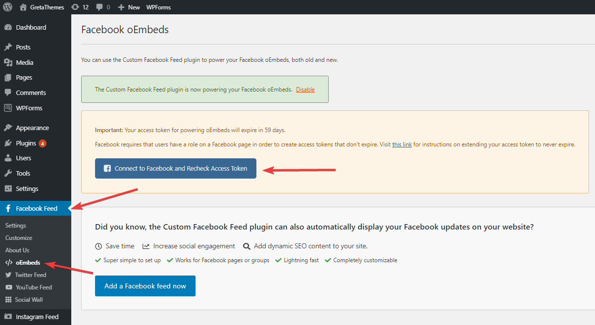 Vuelva a verificar el token del cliente de Facebook