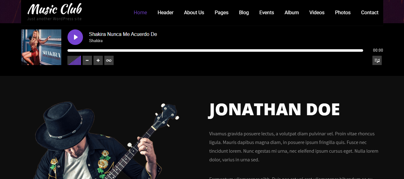 Music Club Lite는 깨끗하고 미니멀한 디자인의 기능이 풍부한 테마입니다.