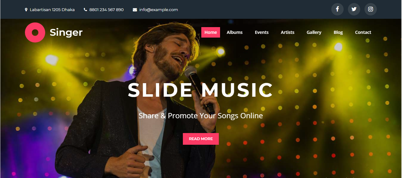 Creativ Singer Free는 많은 훌륭한 기능을 갖춘 프로듀서, 가수 및 밴드를 위해 설계된 WordPress 테마입니다.