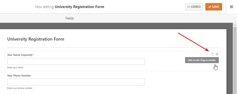 WPFormsプラグインを使用して、連絡先フォームのフィールドを複製および削除します