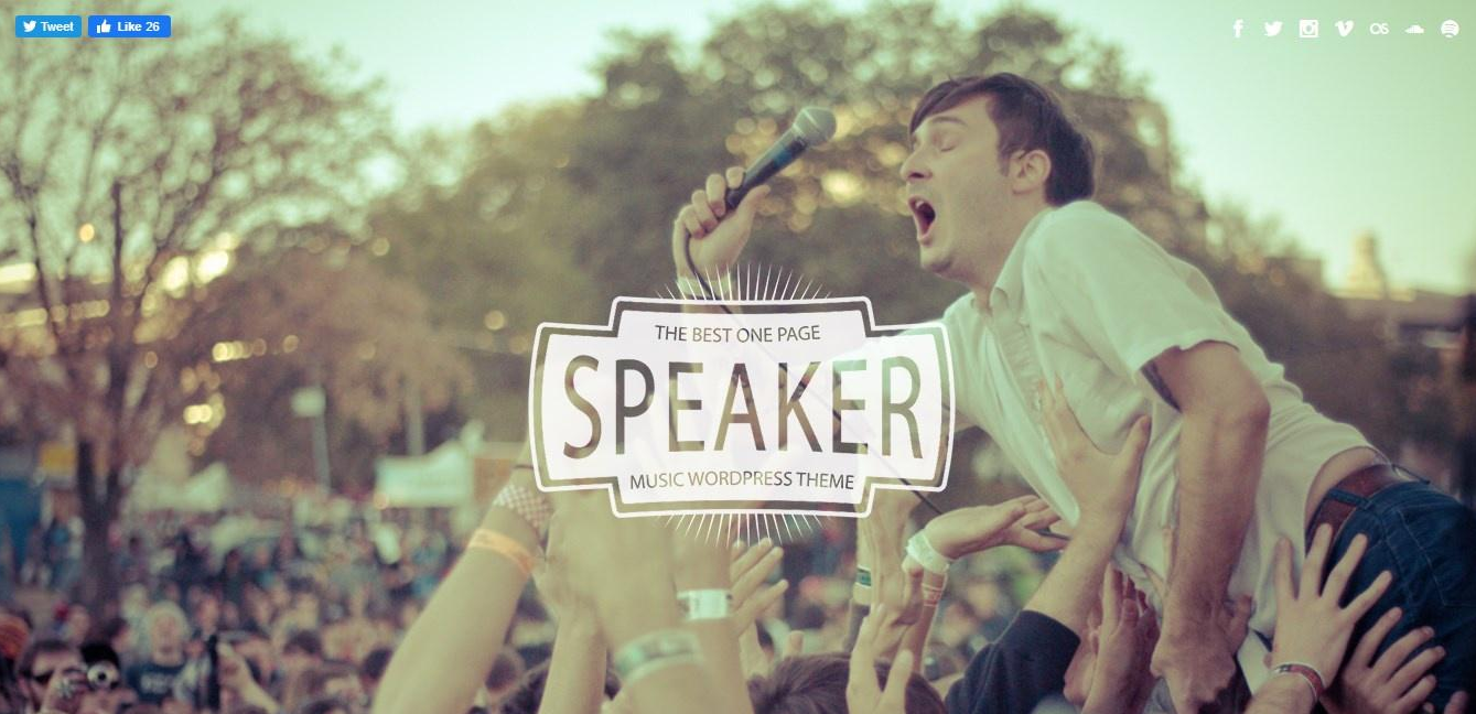 美しいビデオの背景を持つ1ページのWordPressテーマを話します