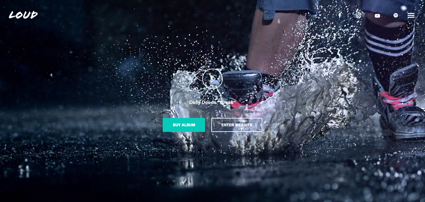 Loudは、ミュージシャン、アーティスト向けに作成されたWordPressテーマです。