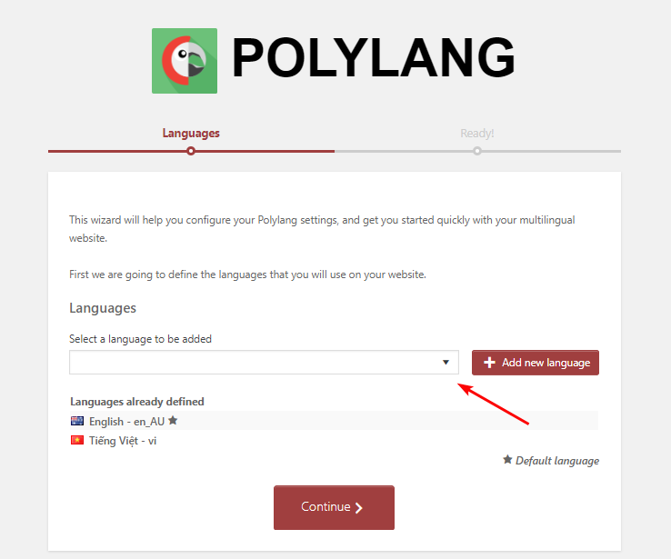 يعد تثبيت المكون الإضافي للترجمة Polylang سريعًا وسهلاً ببضع نقرات فقط.