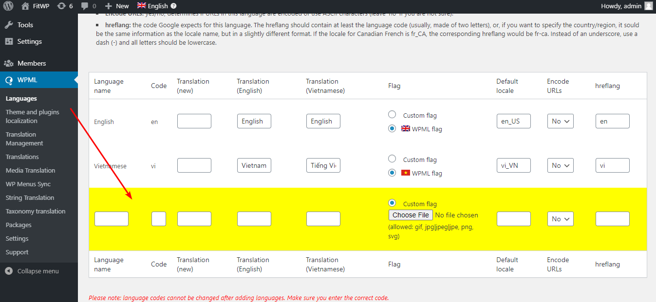 يدعم ملحق الترجمة WPML 60 لغة بما في ذلك RTL.