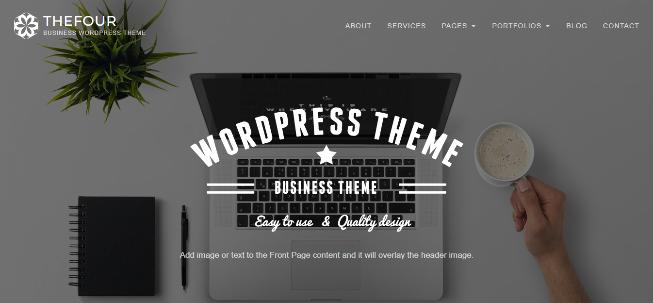 TheFour - это гибкая, современная и минималистичная тема WordPress для портфолио.