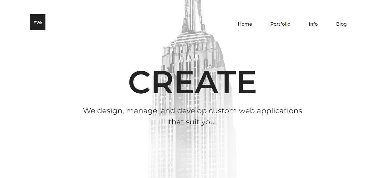 Yve - это полностью минималистичная тема WordPress для портфолио с минималистичным дизайном.