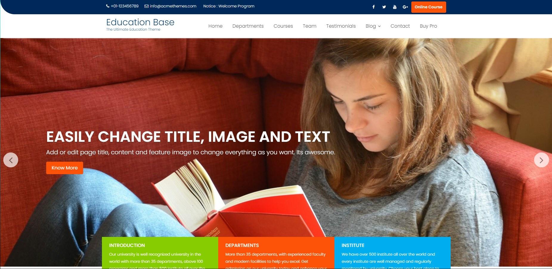 教育基地是一个干净、流畅、多彩的主题。