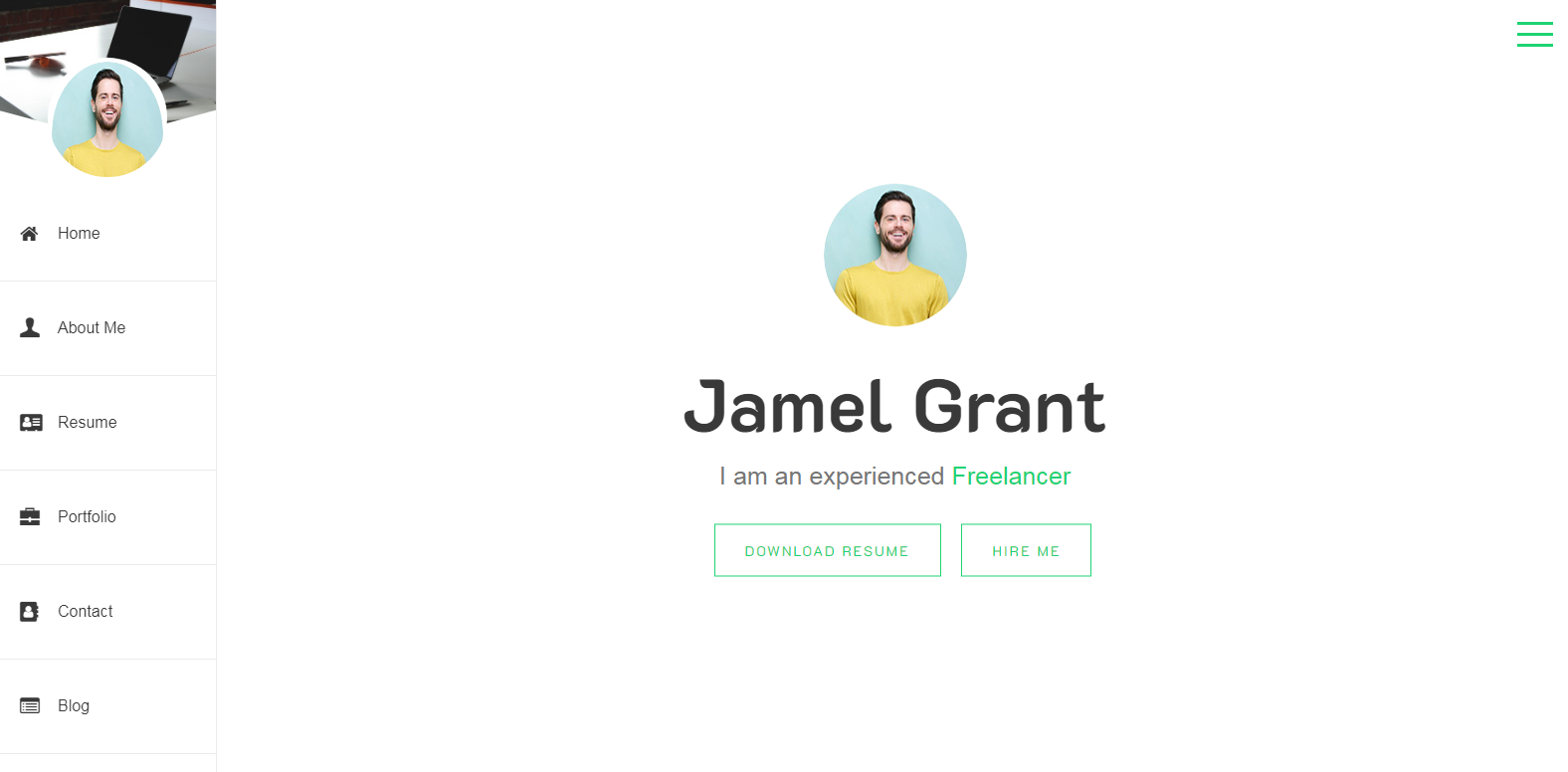 CV en ligne est un thème de CV en ligne WordPress moderne, minimal et créatif.
