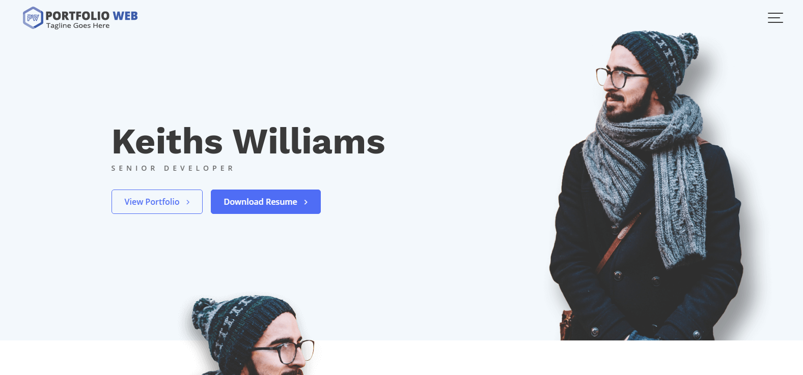 Portfolio Web est un thème WordPress simple et moderne pour ceux qui aiment le style élégant et délicat.