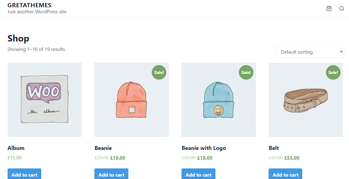 Choisissez la page d'accueil comme page produit dans WordPress