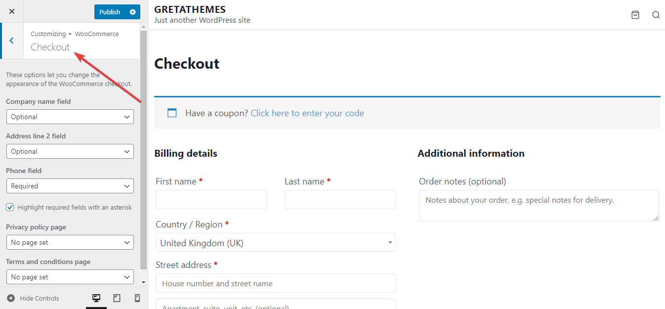 personnaliser le formulaire de paiement du site Web WordPress