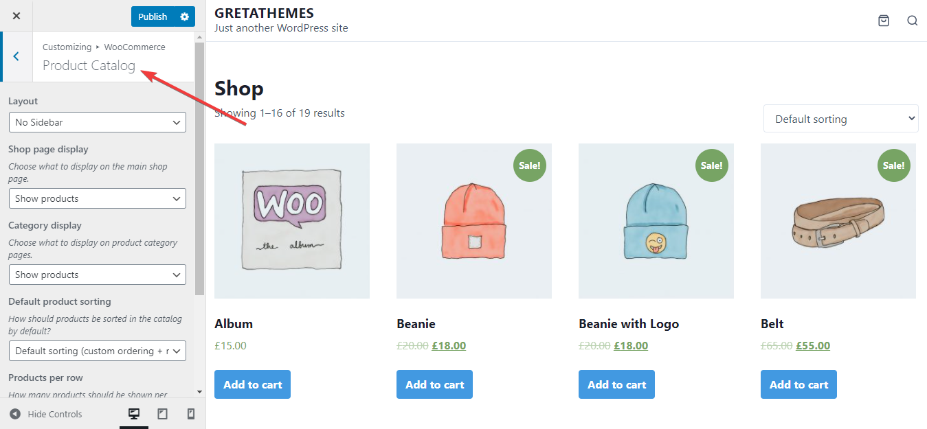 personnaliser l'affichage de la page du produit