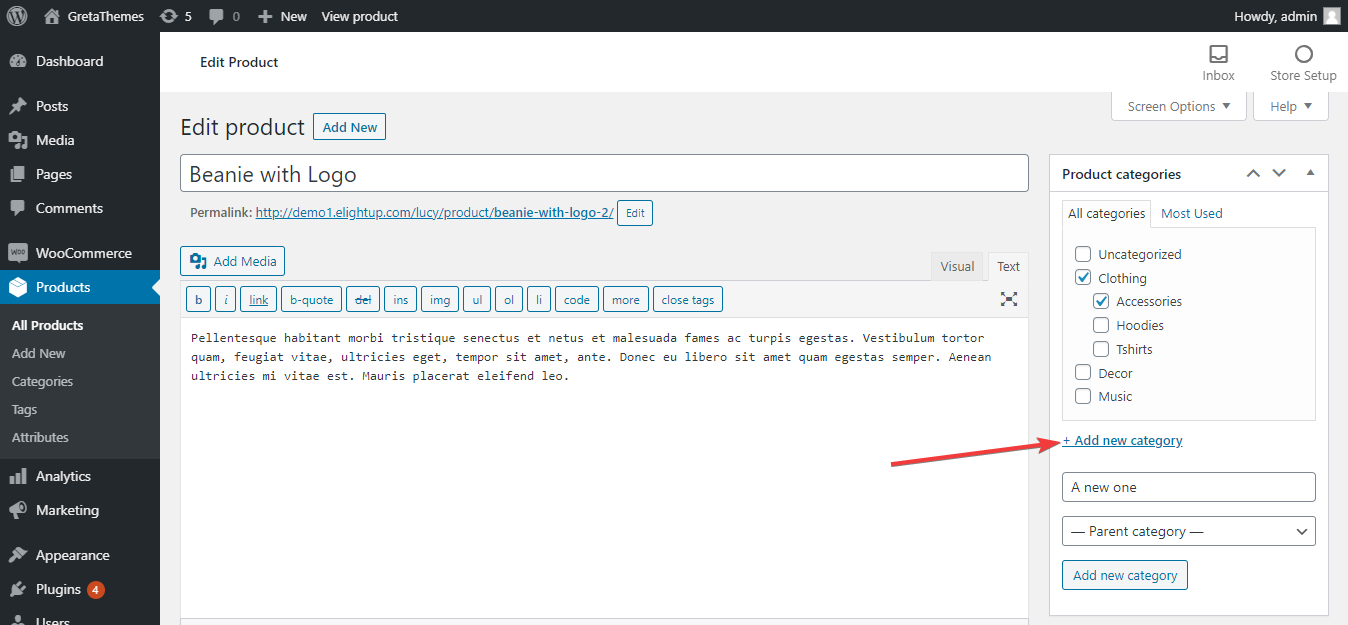 La balise et la catégorie sont deux outils utiles qui vous aident à gérer et à organiser efficacement les produits.
