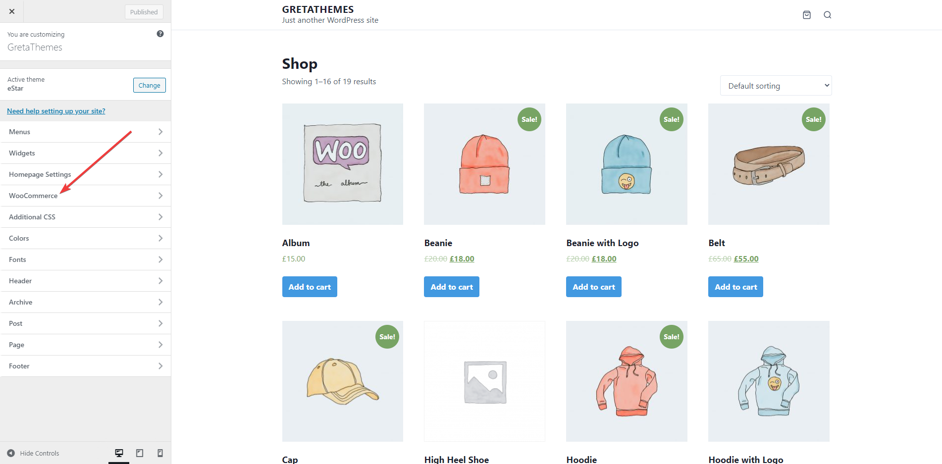 Personnaliser l'affichage de la boutique WooCommerce