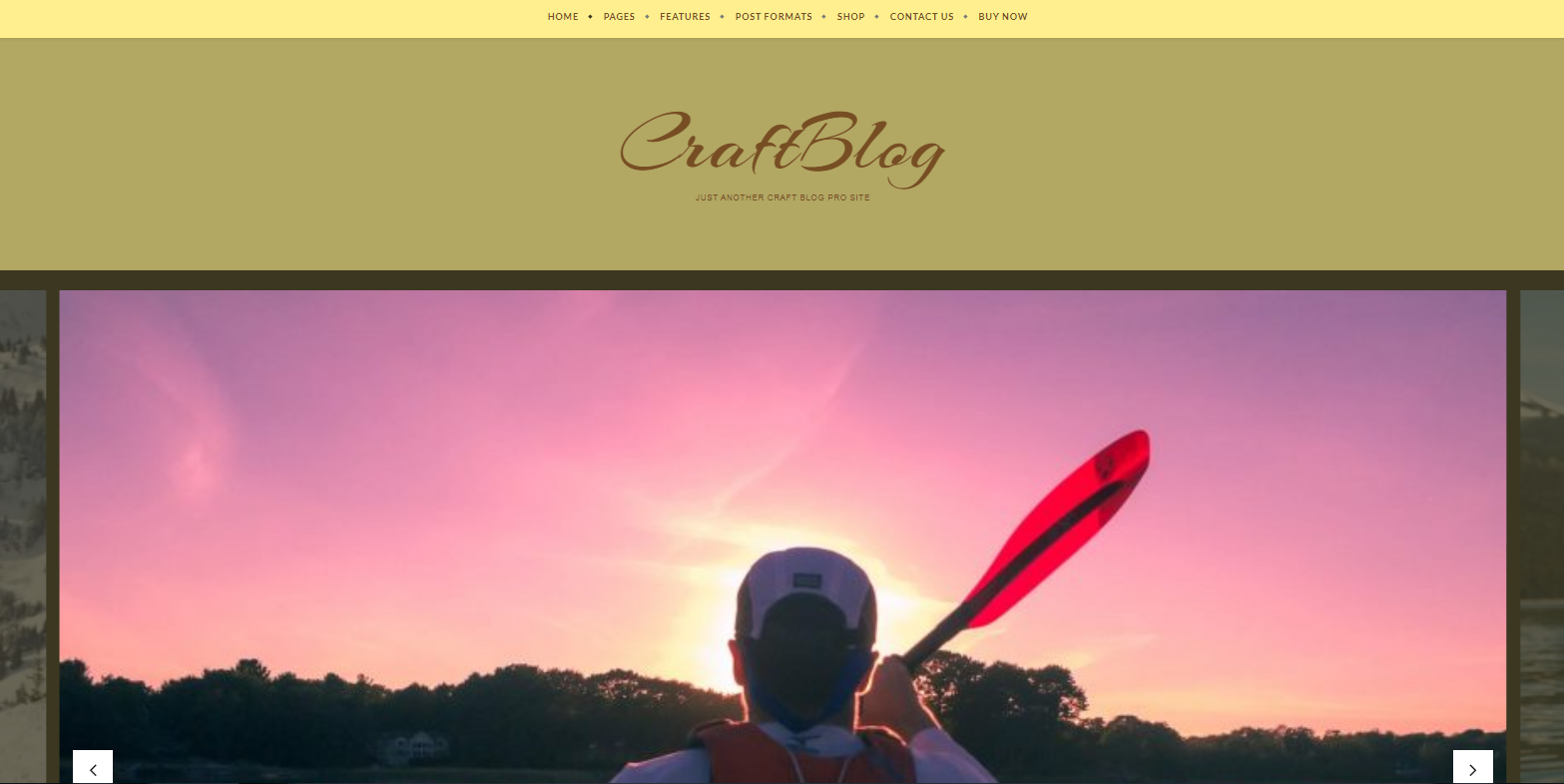 Craft Blog - идеальная бесплатная тема для музыкального блога на WordPress, имеющая многоцелевой привлекательный дизайн.