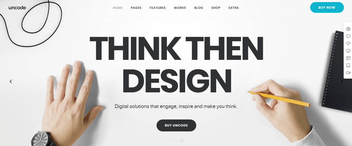Uncode - мощная тема WordPress для электронной коммерции.