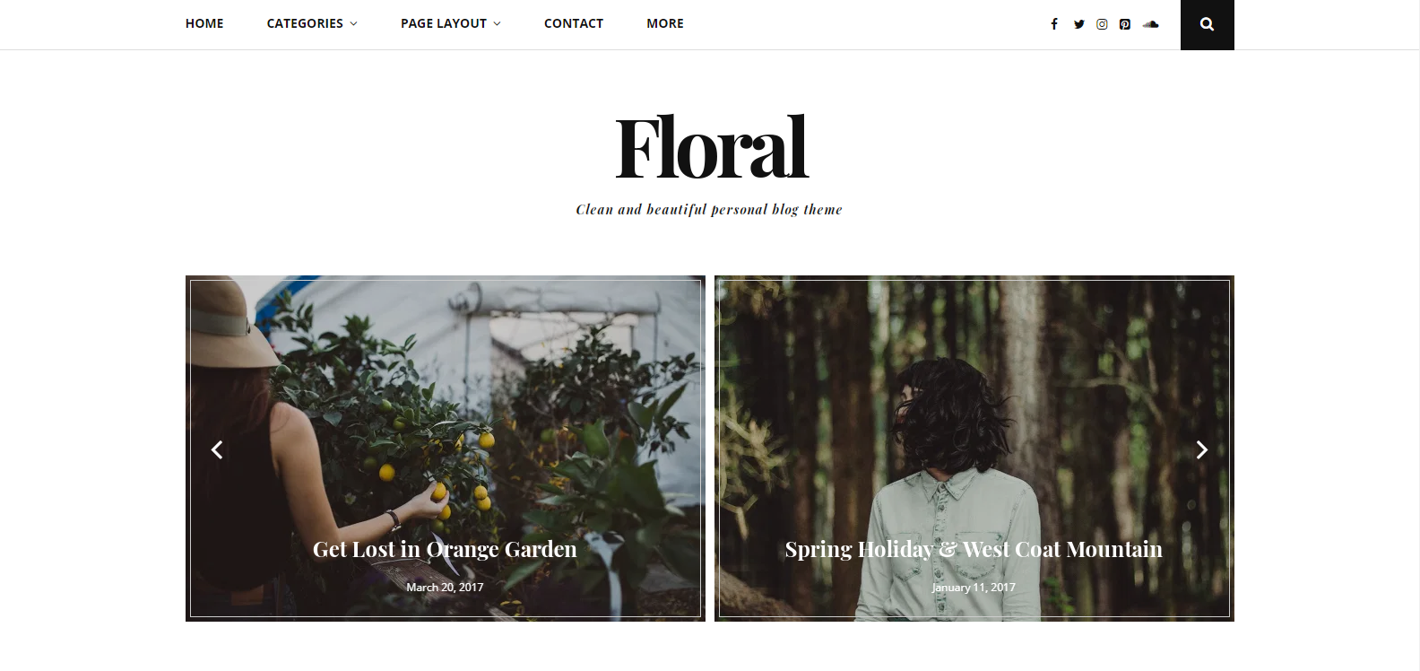 Floral Lite est un thème de blog WordPress qui peut apporter une ambiance charmante et pure.