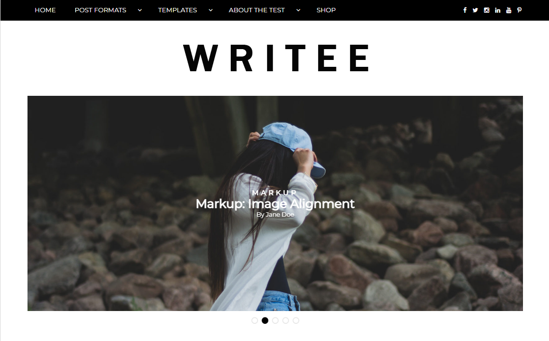 Writee est un thème WordPress classique, élégant et optimisé pour le référencement.