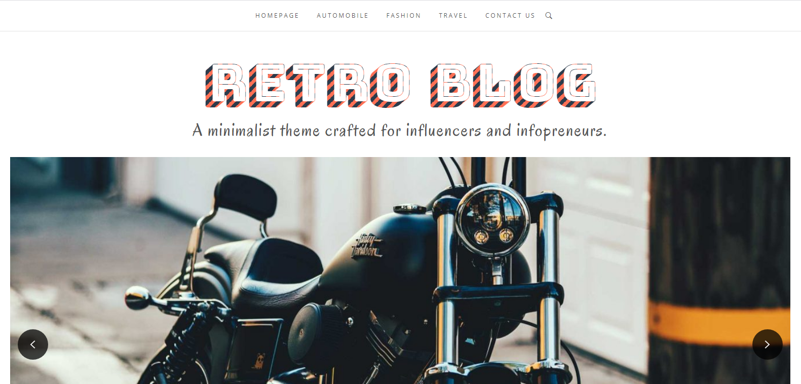 Retro Blog est un thème WordPress gratuit et convivial conçu dans un style fort et masculin.