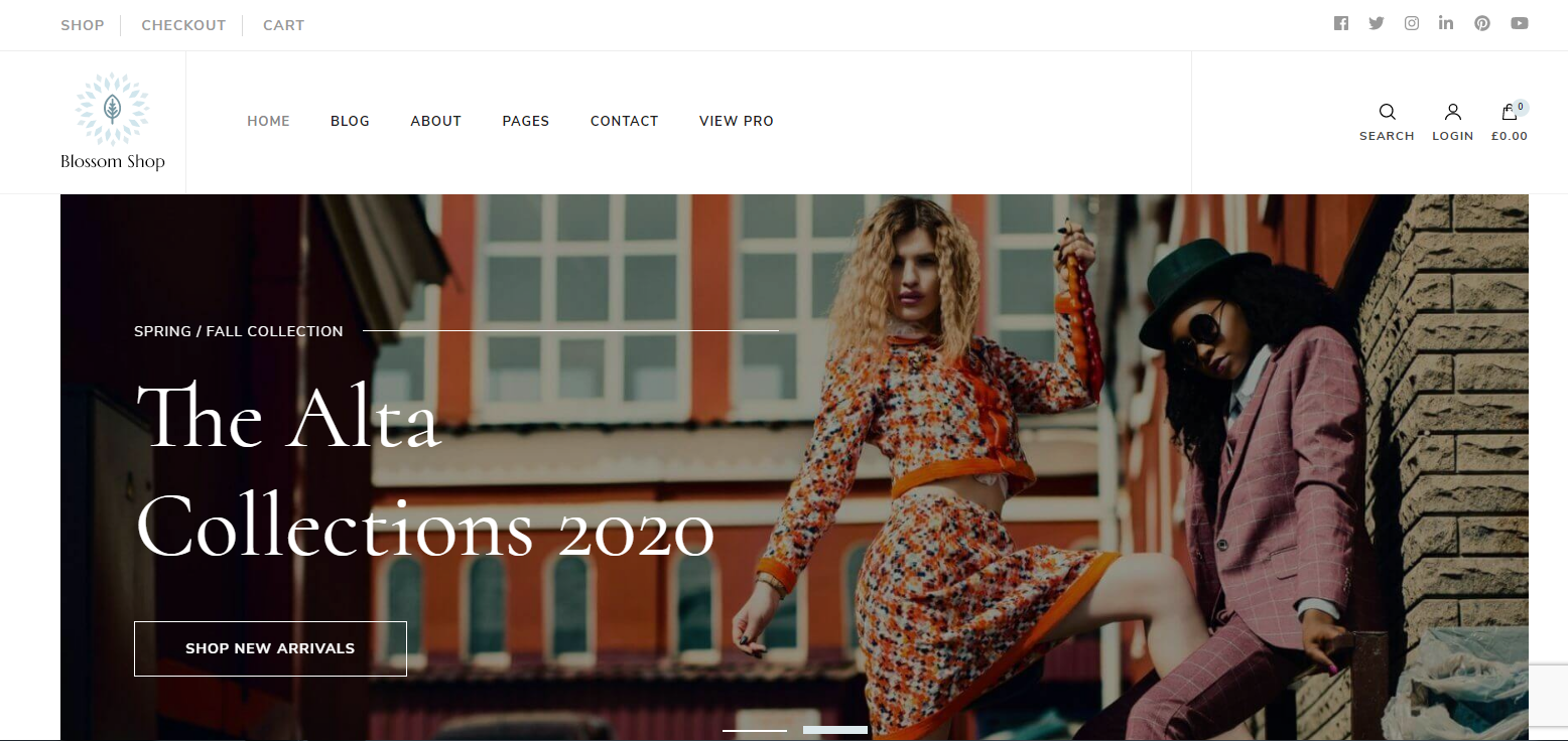 Blossom Shop هو موضوع WordPress مثالي لمتجر الأزياء