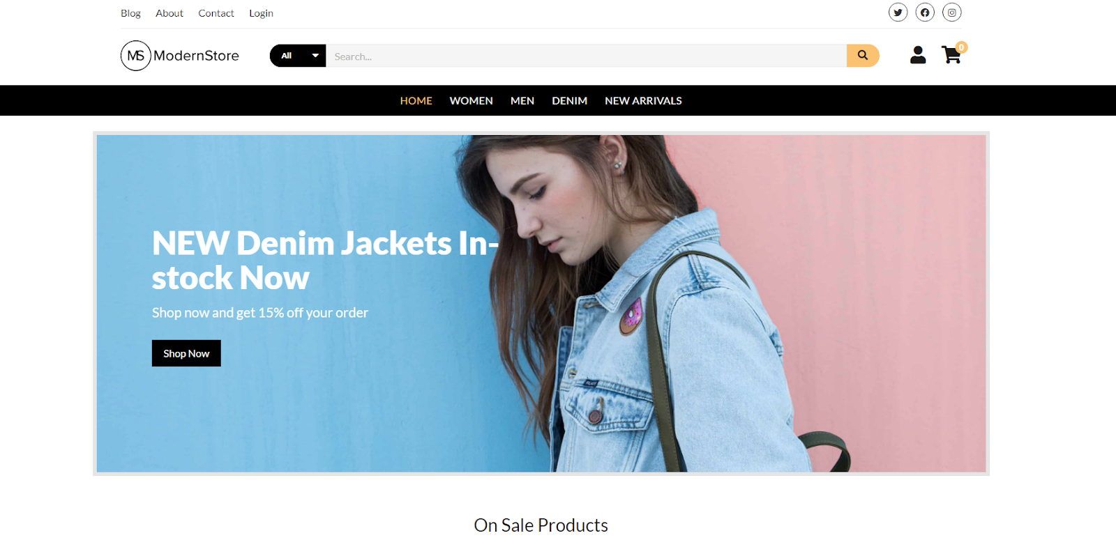 Modern Store هي سمة WordPress مجانية ومرنة لمواقع التجارة الإلكترونية