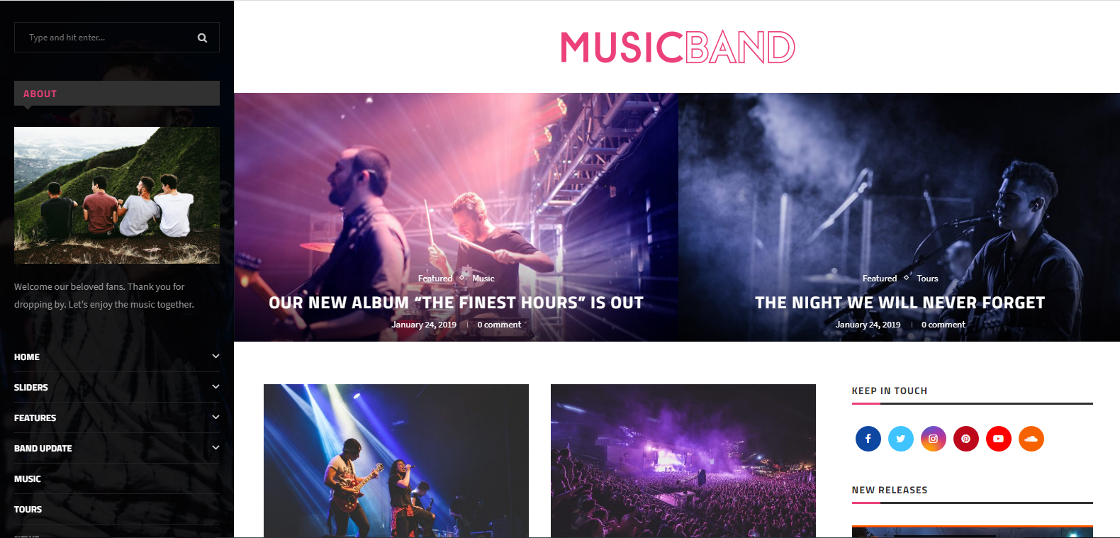 Soledad هي سمة WordPress تتيح لك تخصيص مدونة الموسيقى الخاصة بك بحرية.