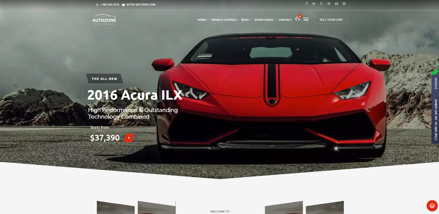 Autozone предлагает современный креативный дизайн для продавца автомобилей или автосалона.