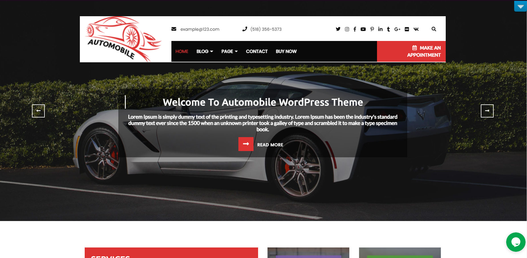 Automobike Car Dealer - идеальная тема WordPress для автомобильного бизнеса с простым, но эффективным дизайном.