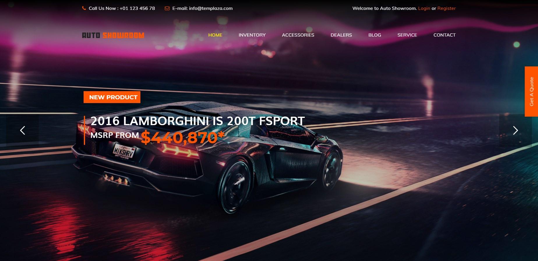 Эта тема WordPress для автосалонов предоставляет вам более 5 шаблонов домашних страниц, выполненных в современном стиле.