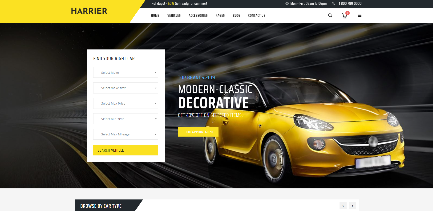 Harrier - хороший выбор для автосалонов с хорошо организованной планировкой.