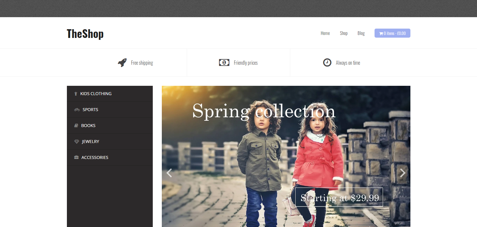 TheShop adalah tema minimalis yang cocok untuk semua toko.