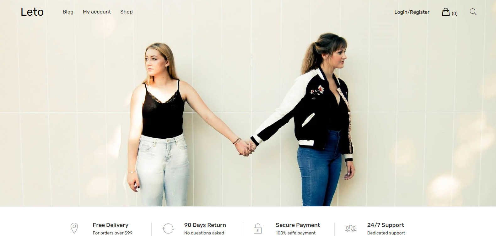 Leto menghadirkan tampilan yang cerah dan modern untuk produk Anda.