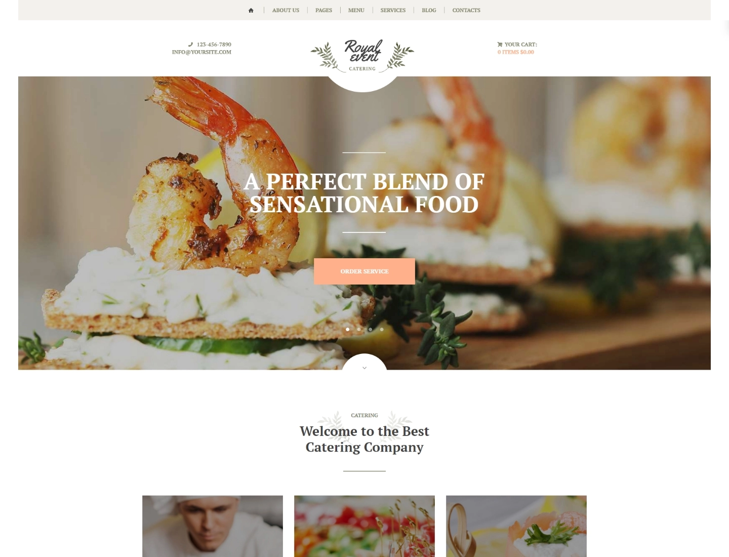 Royal Event 是一個強大的 WordPress 主題，支持 WooCommerce 插件