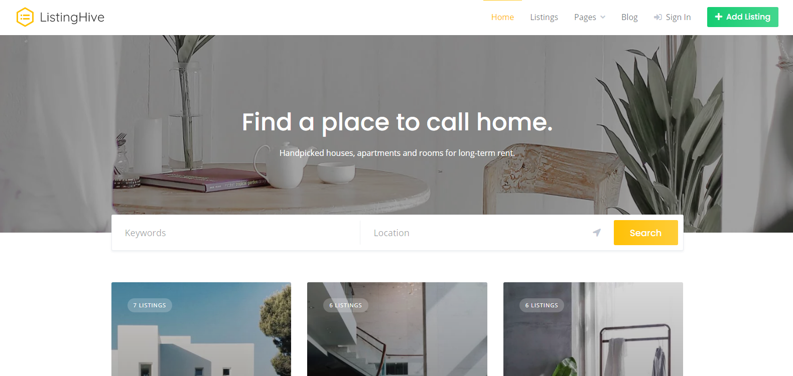 这个 WordPress 主题让观众感受到您的房地产舒适干净。