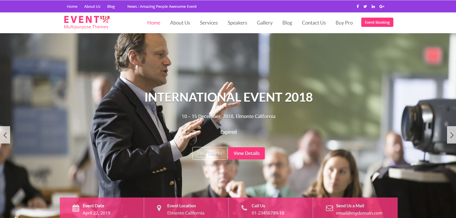 Event Star 非常適合舉辦許多活動類型，例如會議、音樂會或體育賽事...