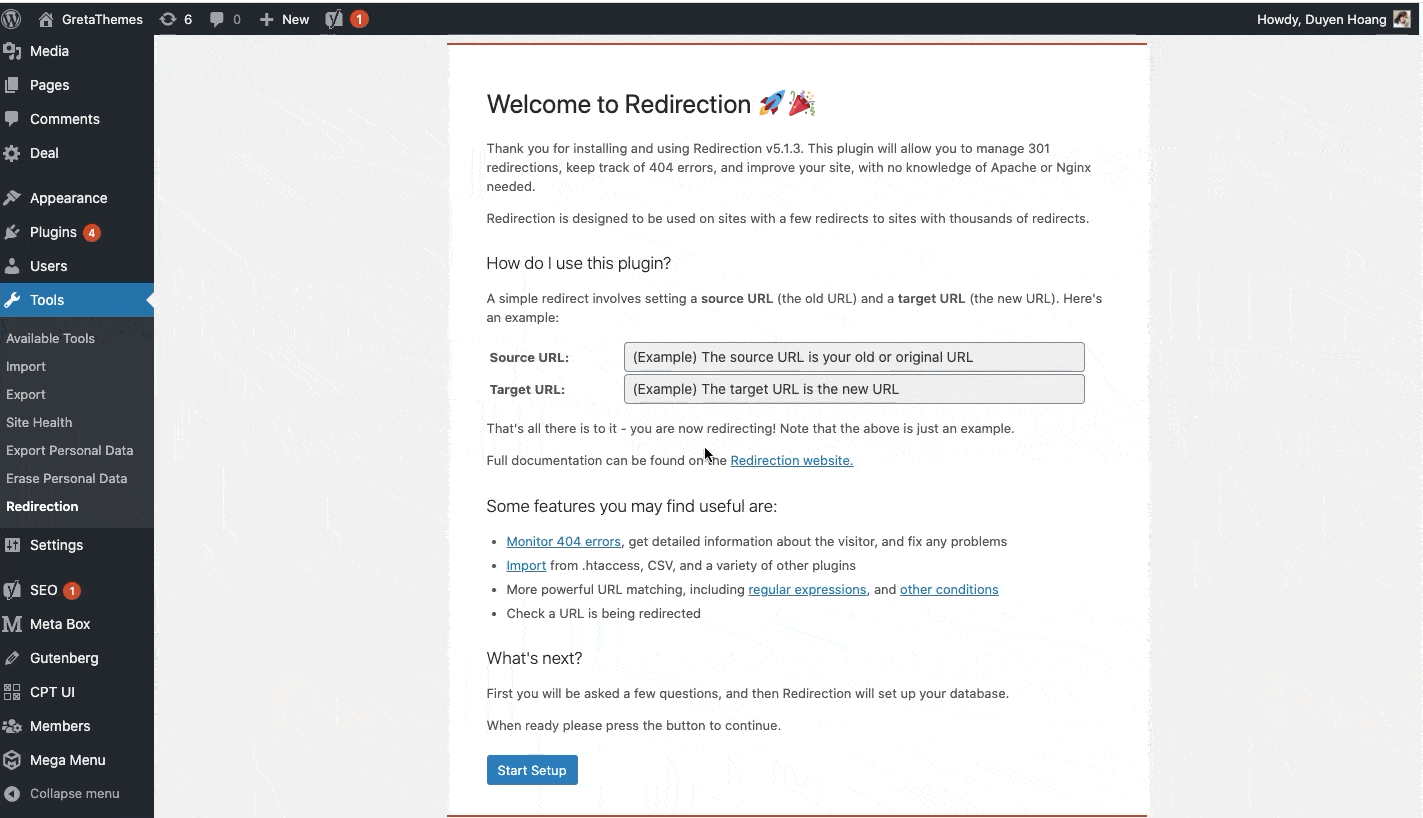 根据您在重定向插件中的需求选择任何选项。