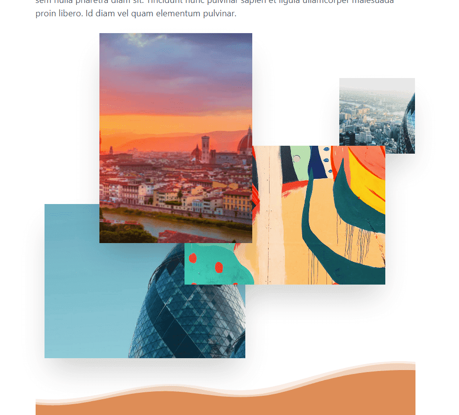 使用 CoBlocks 时,照片会出现在前端。