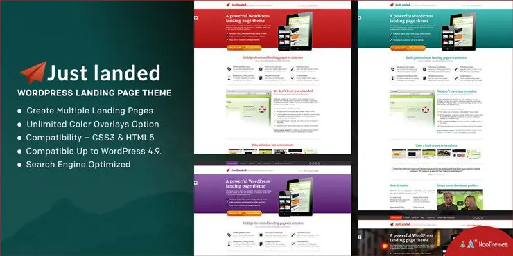 JustLanded – WordPress 登陆页面