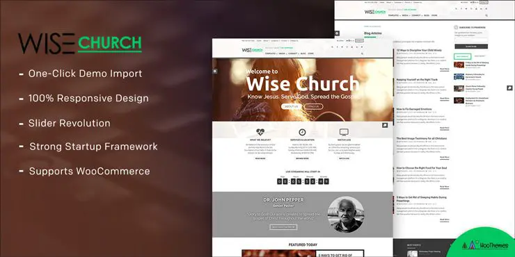 智慧教会 – 多用途在线事工 WordPress 主题