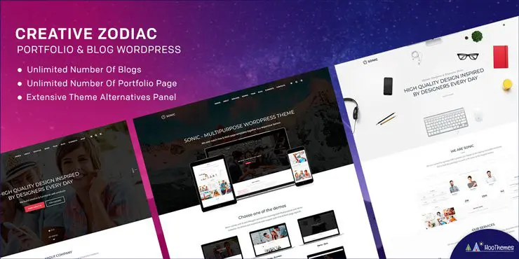 Creative Zodiac – 投资组合和博客 WordPress 主题