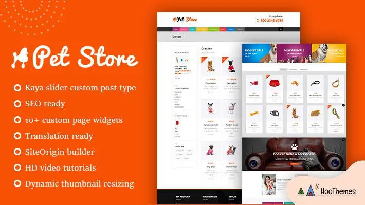 متجر الحيوانات الأليفة - ثيم WordPress WooCommerce