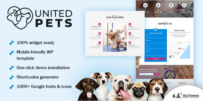 United Pets - موضوع وورد للطب البيطري