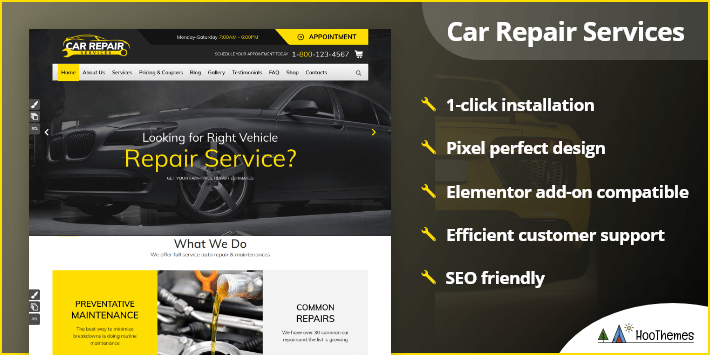 車の修理サービス自動車整備士のWordPressテーマ