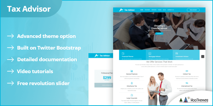 税务顾问财务咨询 WordPress 主题