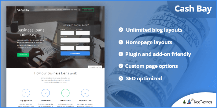 Cash Bay Loan Credit Money WP 主题