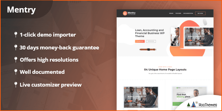 Mentry Loan 和金融 WordPress 主题