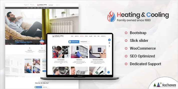 HeaCool - سمة وورد للتدفئة والتكييف