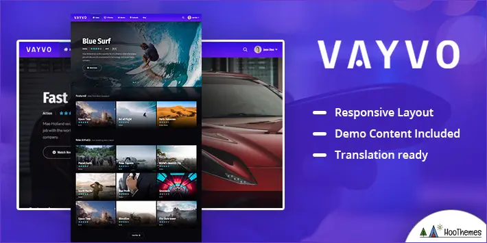 Vayvo-メディアストリーミングとメンバーシップのテーマ