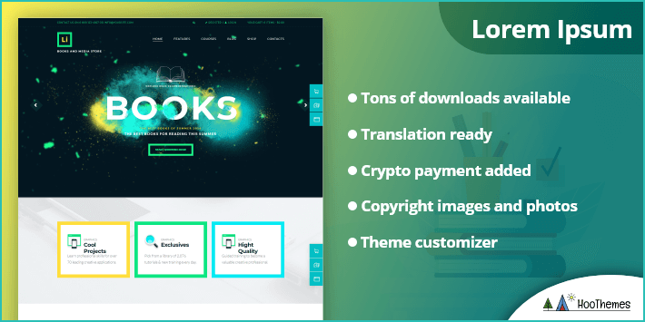 Lorem Ipsum | Books＆MediaStoreのWordPressテーマ