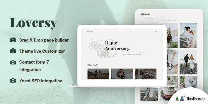 Loversy - ثيم WordPress لتصوير حفلات الزفاف